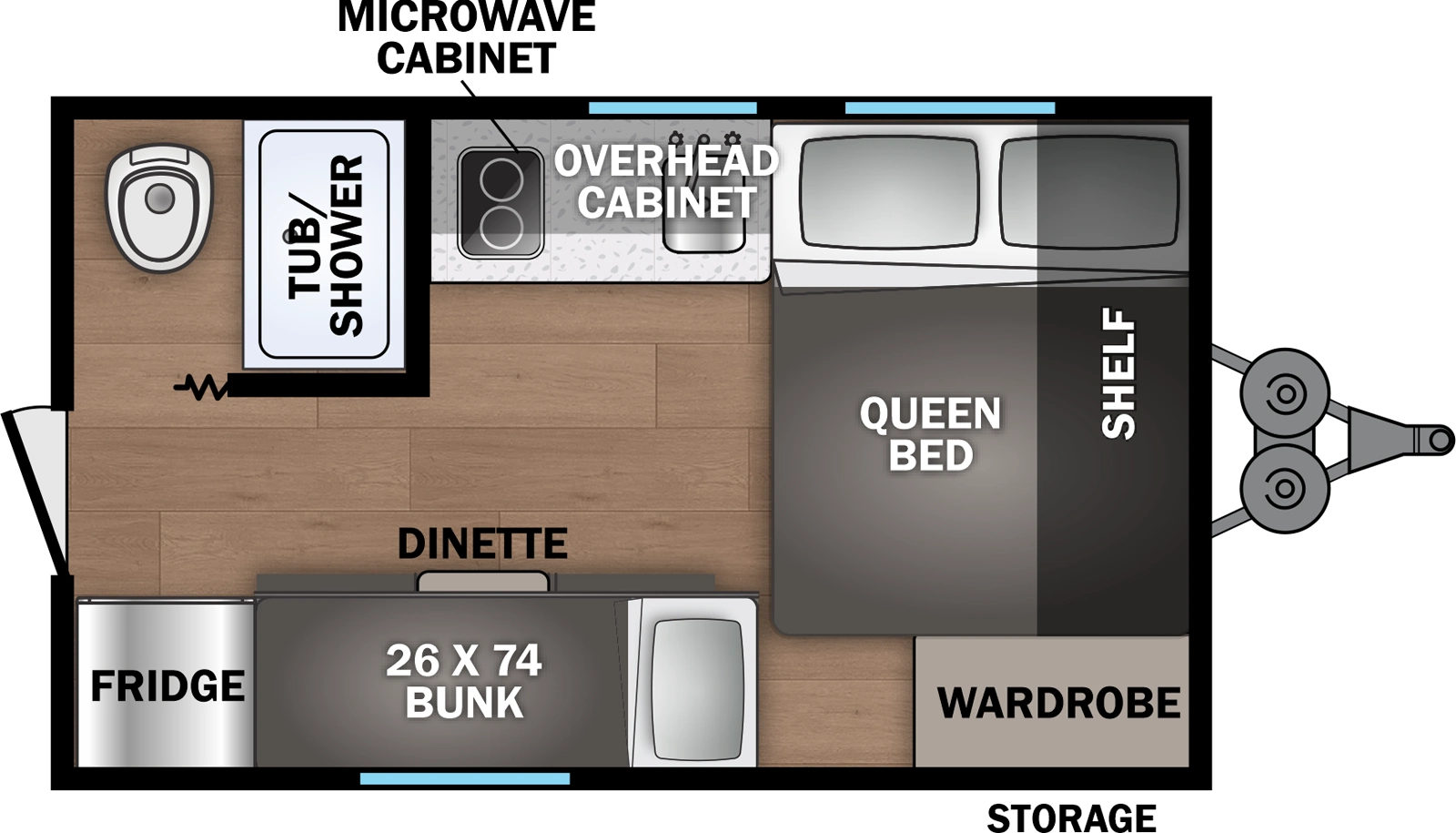 Shasta I 5 Edition & Compact 17LB Floorplan